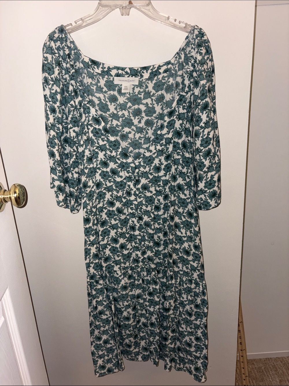 Treasure & Bond blue Floral Dress